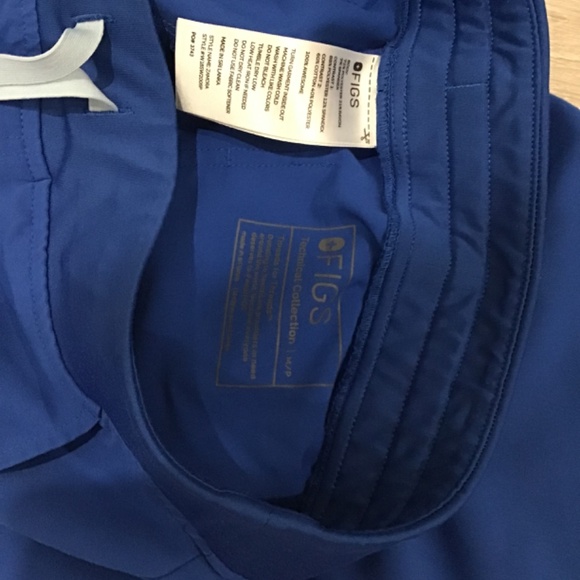 Med Petite Zamora FIgs scrub pant good Condition blue - Picture 8 of 9